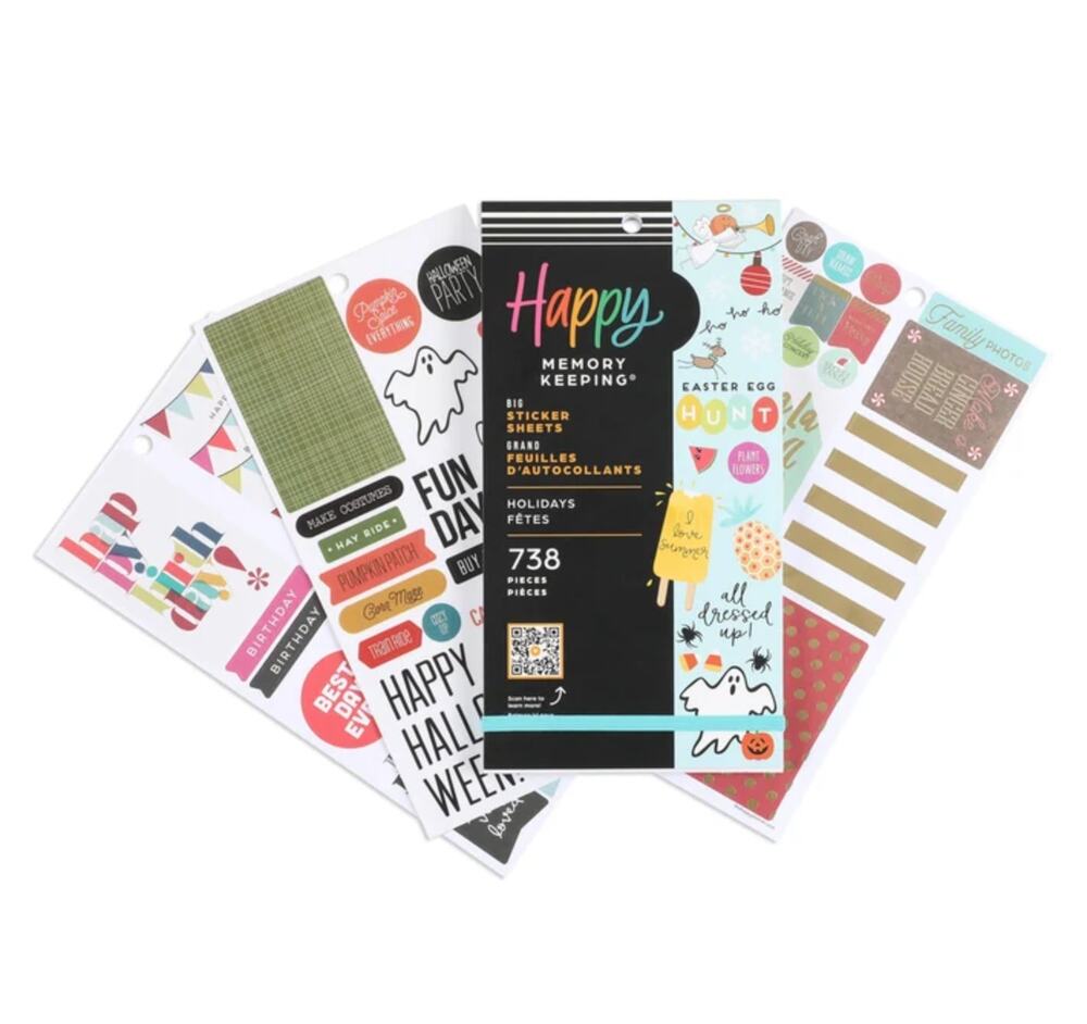 Happy Planner Memory Keeping Seasons Holidays 738 Sticker Value Pack PPSV-27